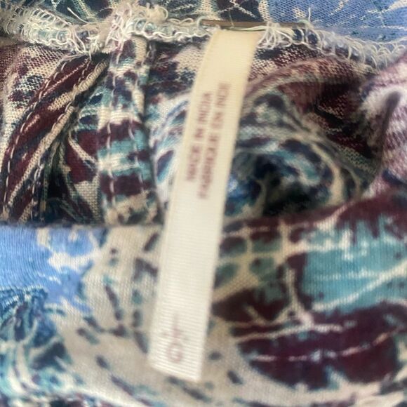 Free People FAB! Nouveau Tulip Front Top Boho Lace Detail in Multi Size Large - Picture 5 of 6